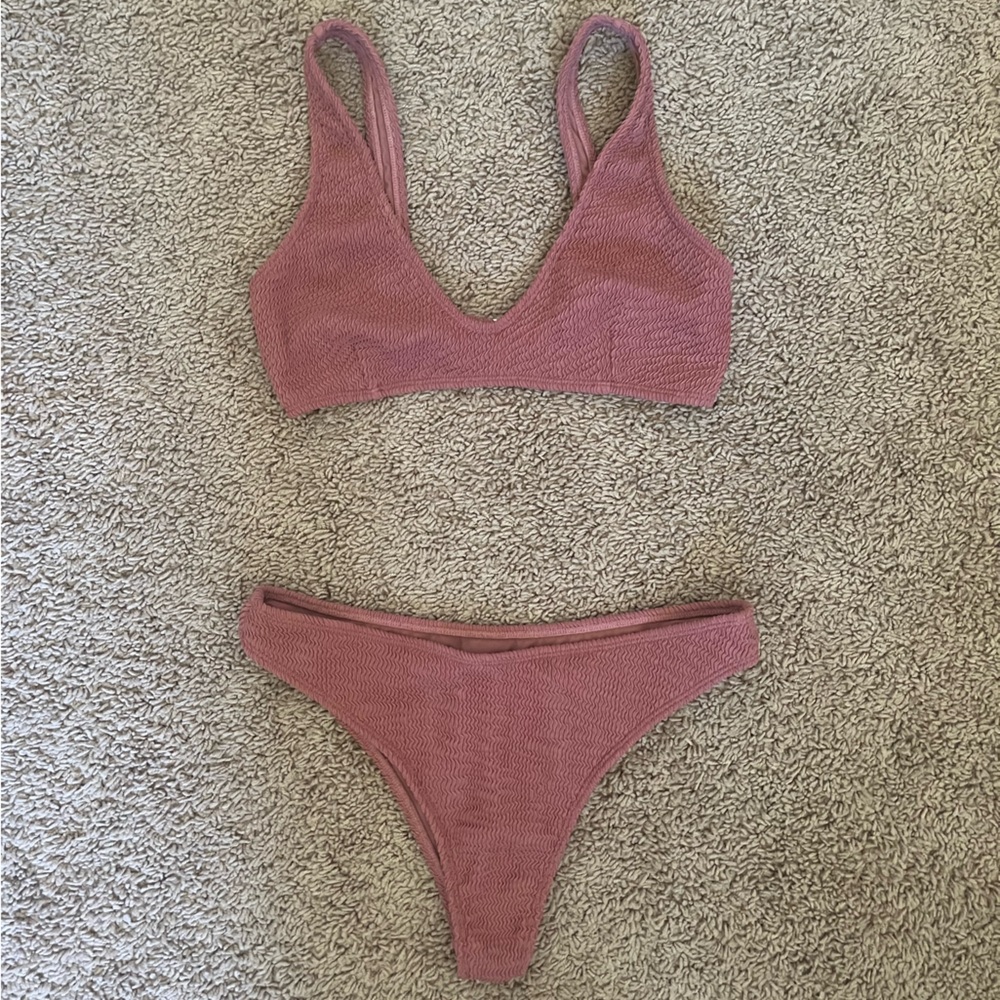 TJ Swim Dusty Rose Bikini Size Medium